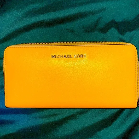 Michael Kors Yellow Leather Wallet